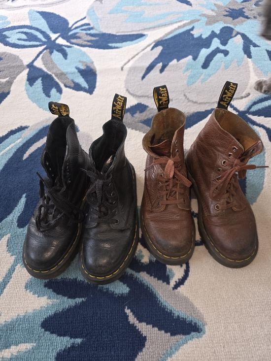 Dr. Martens Other - Dr. Martens Pair of Lace-Up Leather Boots in Black and Brown